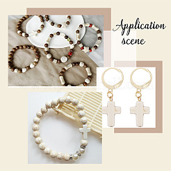 100 pz 10 stili di perline di howlite sintetica&nbsp;G-GO0001-20