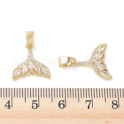 Messing micro pave klare zirkonia anhänger&nbsp;KK-A299-04G