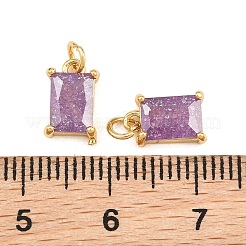 Pendentifs en laiton et en verre&nbsp;KK-Q085-15G-04