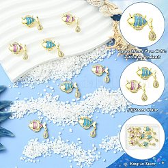 8 pièces 2 couleurs laiton micro pavé pendentifs zircone cubique&nbsp;KK-CJ0004-32