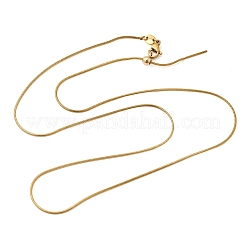 0.9 mm Unisex-Rundketten aus Edelstahl 304 in Schlangenform&nbsp;NJEW-P356-04G