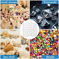 36 Gitter magnetische Acrylschale Aufbewahrungsbox mit Deckel&nbsp;AJEW-YWC0009-003