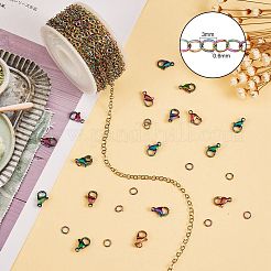 Kit de fabricación de conjunto de joyería de cadena de diy&nbsp;STAS-SZ0002-23