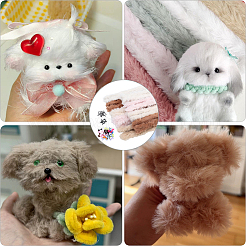 5 Beutel DIY Plüsch-Chenille-Stick&nbsp;FIND-SC0020-86