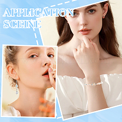 Kit fai da te per realizzare braccialetti con perline di vetro galvanizzate&nbsp;DIY-SP0002-88A