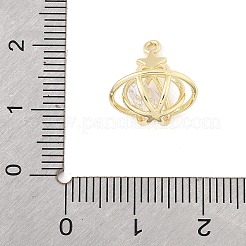 Messing micro pave klar zirkonia charme&nbsp;LS-KK-K371-32G