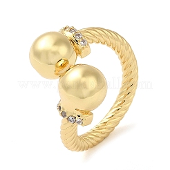 Offene Manschettenringe aus Messing&nbsp;RJEW-Q778-54G