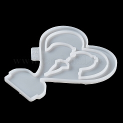 Herz Kerzenhalter DIY Silhouette Silikonformen&nbsp;SIL-F007-12D