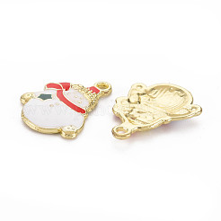 Emaille-Anhänger aus hellgoldener Legierung mit Gestellüberzug&nbsp;ENAM-Q444-008-RS