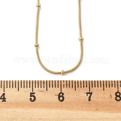 Collane a catena a serpente in acciaio inossidabile 304 con placcatura ionica (ip)&nbsp;X-NJEW-F248-11A-G