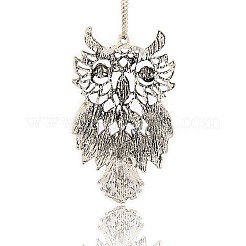 Antikem Silber Ton Legierung Acrylrhinestone-Vogel-Anhänger&nbsp;RB-J254-01AS