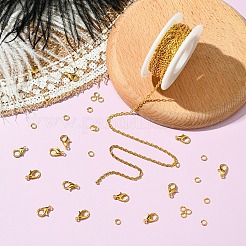 Kits de bijoux pour colliers/bracelets en chaînes de câbles en fer à faire soi-même&nbsp;DIY-YW0010-78G
