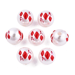 Perles d'imitation de perle en plastique ABS opaque d'Halloween&nbsp;KY-G020-01L