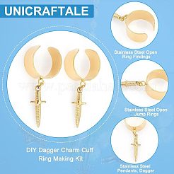 Kit para hacer brazaletes con dijes de daga&nbsp;DIY-UN0003-66