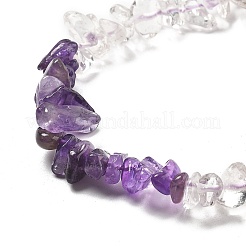 Stränge natürlicher Quarzkristall- und Amethystperlen&nbsp;G-L610-A27-01