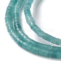Chapelets de perles de jade blanche naturelle&nbsp;G-Q008-A01-01C