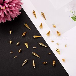 32 pz 4 pendenti in acciaio inossidabile 304&nbsp;STAS-SZ0002-36G