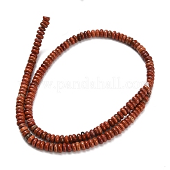 Natürliche rote Jaspis Perlen Stränge&nbsp;G-Z110-B12-2x4mm