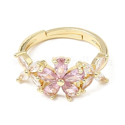 Bracciale aperto in ottone con pavé di zirconi cubici&nbsp;CU-CBA5C10-06G