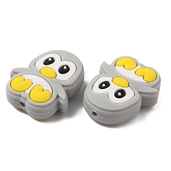Pinguino perline in silicone ecologico per uso alimentare&nbsp;SIL-WH0018-005B