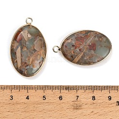 Pendentifs en jaspe impérial synthétique teint&nbsp;GG-CBAA20A-04G-01