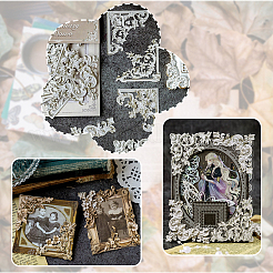 6 Satz Papieraufkleber mit Eckmotiven in 6 Farben&nbsp;DIY-SP0005-61