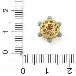 Perles turquoise synthétiques teintes&nbsp;LS-KK-B158-04G-03