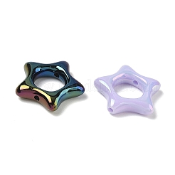 Placcatura uv cornici di perline acriliche iridescenti arcobaleno&nbsp;AC-CBACF8A-01