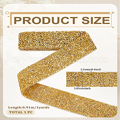 1 Yard Glitzerharz-Hotfix-Strass (Heißkleber auf der Rückseite)&nbsp;DIY-LP0002-37A