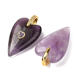 Natürlichen Amethyst Edelsteinanhänger&nbsp;GG-CBA51ED-03G-09