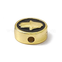 Emaille-Perlen aus echtem 18 Karat vergoldetem Messing&nbsp;LS-KK-F814-05G-03