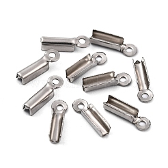 Anlaufgeschützte 201 Edelstahl-Klappkabelenden mit Crimp-Verschluss&nbsp;X-STAS-R055-07