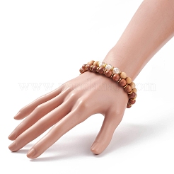 2pcs 2 bracelets de perles de style mala&nbsp;BJEW-JB08419