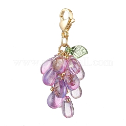 Decoración colgante de vidrio y acrílico en forma de lágrima&nbsp;HJEW-TA00270