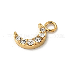 Ionenplattierung (IP) 304 Edelstahl mit Strass-Anhängern&nbsp;STAS-G351-16G-02