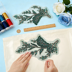 1 Paar Strassblumen-Applikationen&nbsp;DIY-FG0010-64B