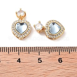 Pendentifs en laiton zircon cubique clair&nbsp;KK-B102-05G-03