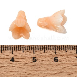 Perles sculptées en corail synthétique teint&nbsp;GG-CBA993E-02A-01