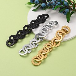 3 fili 3 colori catene rolo' acriliche verniciate a spruzzo opache fatte a mano&nbsp;sgAJEW-SZ0001-64A