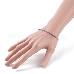 Bracciale elasticizzato con perline rotonde in vetro da donna&nbsp;BJEW-JB07911-05