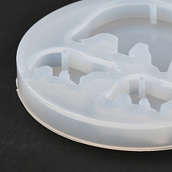Silikonformen für Anhänger mit Eisbärsilhouette&nbsp;DIY-P029-11