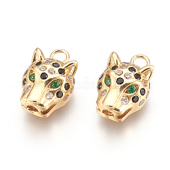 Colgante micropavé cubic zirconia de latón&nbsp;X-KK-O106-19G