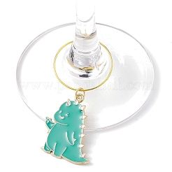Legierung Emaille Wein Glas Charme&nbsp;AJEW-JO00239