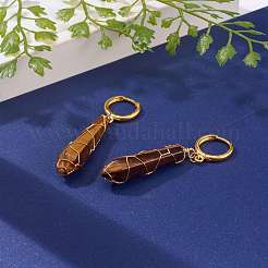 Ottone orecchini a cerchio Huggie&nbsp;EJEW-JE04462