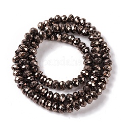 Fili di perline di ematite sintetica non magnetica elettrolitica&nbsp;G-Q174-02