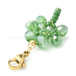 Décoration de pendentif en verre&nbsp;HJEW-TA00031-01