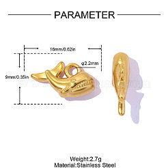 Anhänger aus Edelstahl 304&nbsp;STAS-OY019-43G
