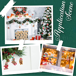 12 Stück 12 Stile PVC Weihnachtsanhänger Dekorationen&nbsp;DIY-SC0026-47