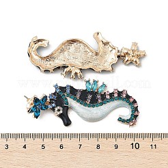 Legierung Strass Ohrringe&nbsp;EJEW-D300-01G-01