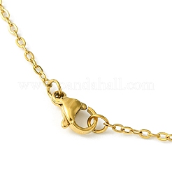 201 collane con ciondoli a forma di fungo in acciaio inossidabile&nbsp;NJEW-JN04562-01